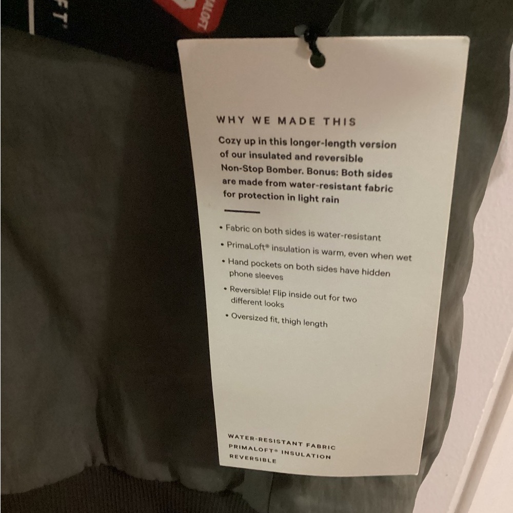 LuLuLemon Oversized Fit Nonstop Olive Bomber Jacket 10 - Picture 5 of 9